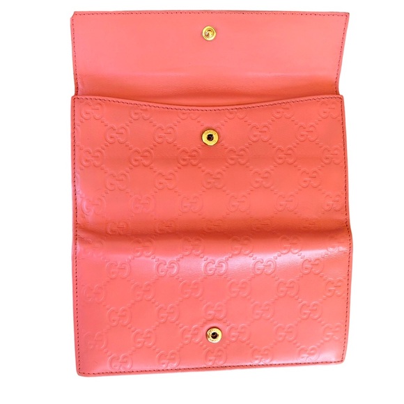 Gucci Soft Pink Goldtone Heart Snap Wallet with box Multi-Host Pick Gorgeous!!! - Picture 15 of 17
